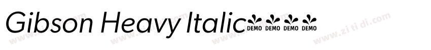 Gibson Heavy Italic字体转换